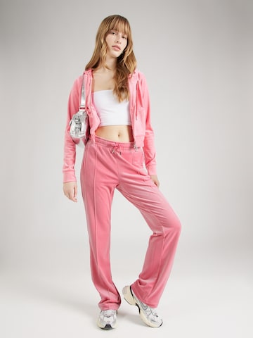 Juicy Couture Ohlapna forma Hlače 'Tina' | roza barva