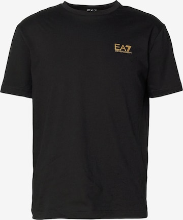 Maglietta di EA7 Emporio Armani in nero: frontale