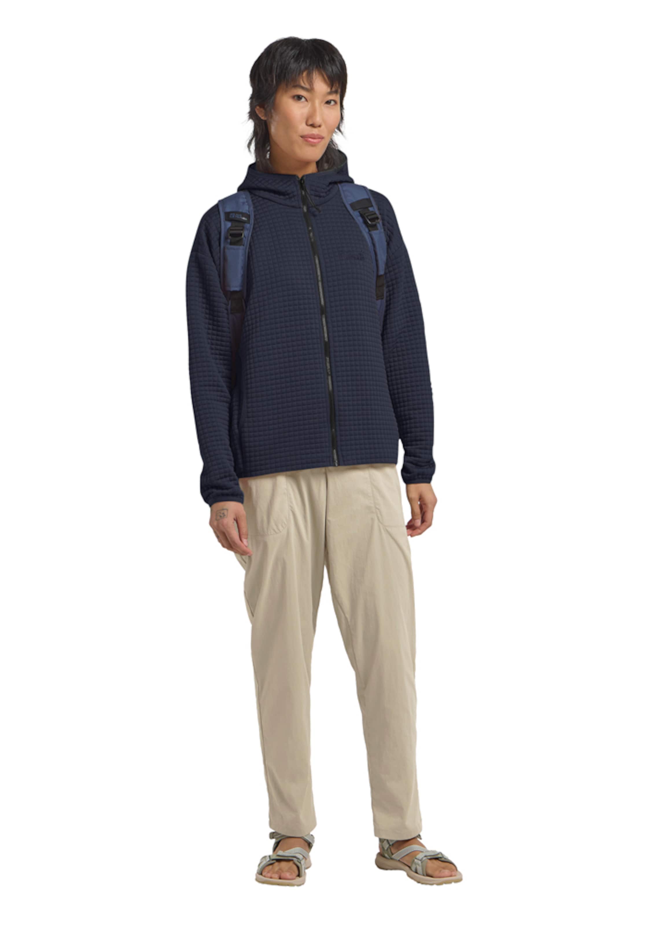 JACK WOLFSKIN Fleece Jacket in Blue