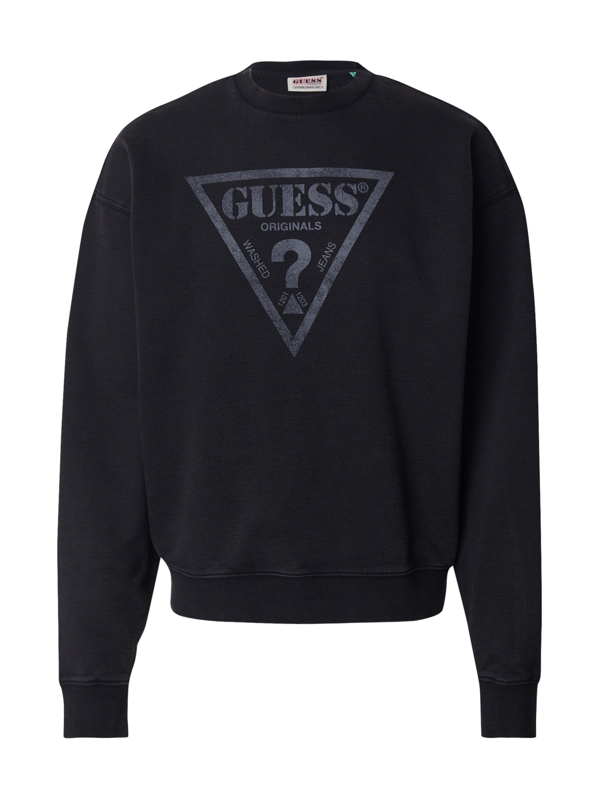 GUESS Originals Sweatshirt i svart: framsida