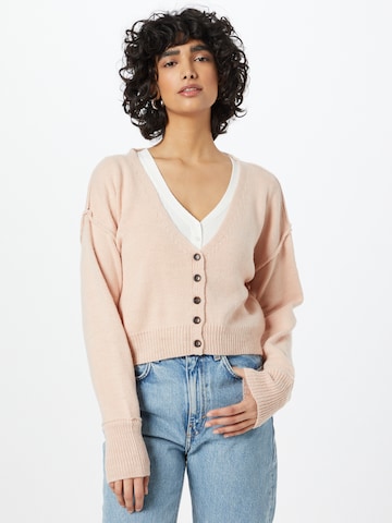 Cotton On Knit Cardigan in Pink: front