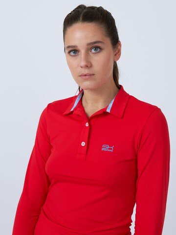 SPORTKIND Performance shirt 'Poloshirt Langarm' in Red