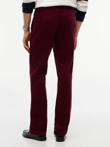 TOMMY HILFIGER Slimfit Hose 'Denton' in Rot
