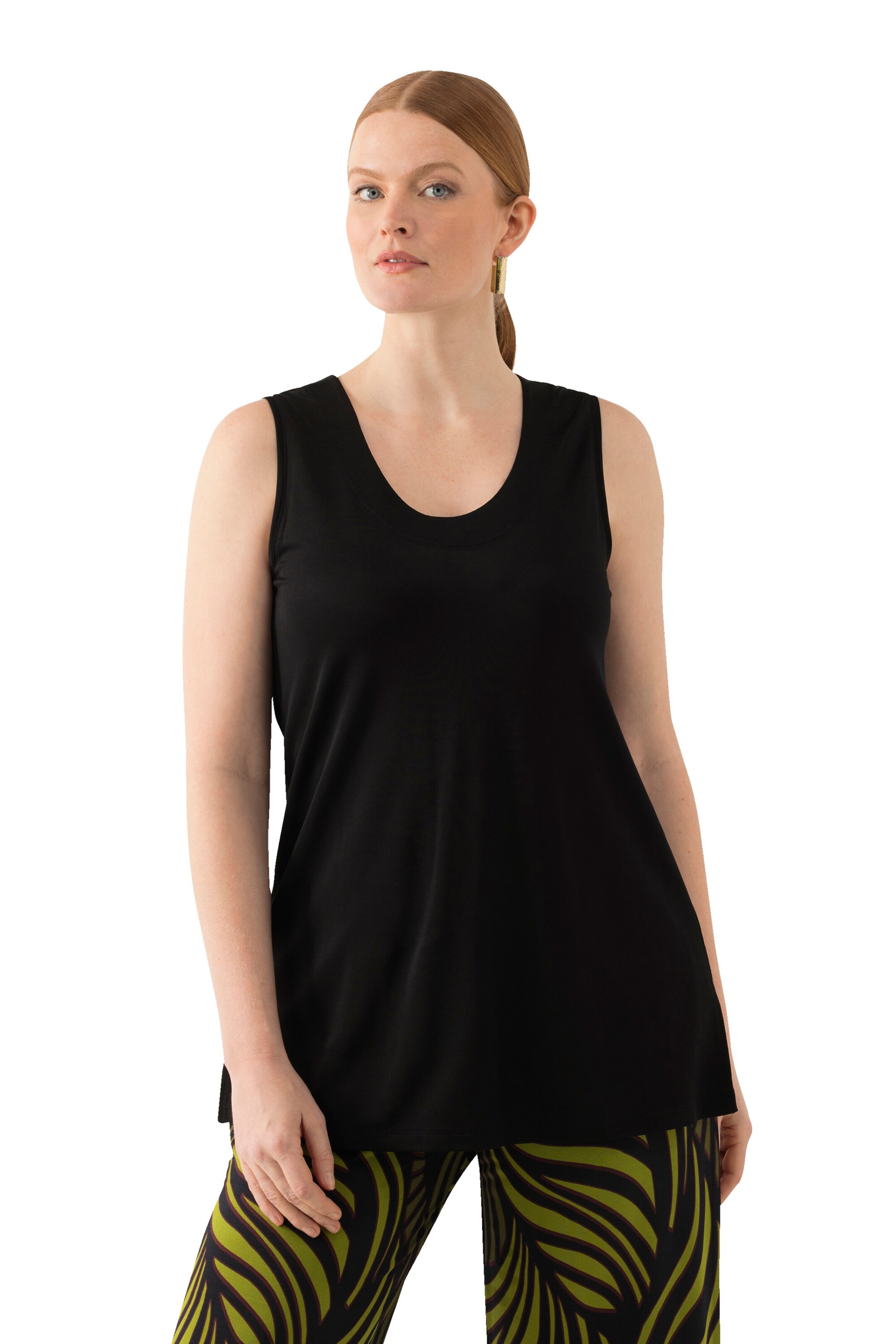 Ulla Popken Top in Schwarz: Vorderseite