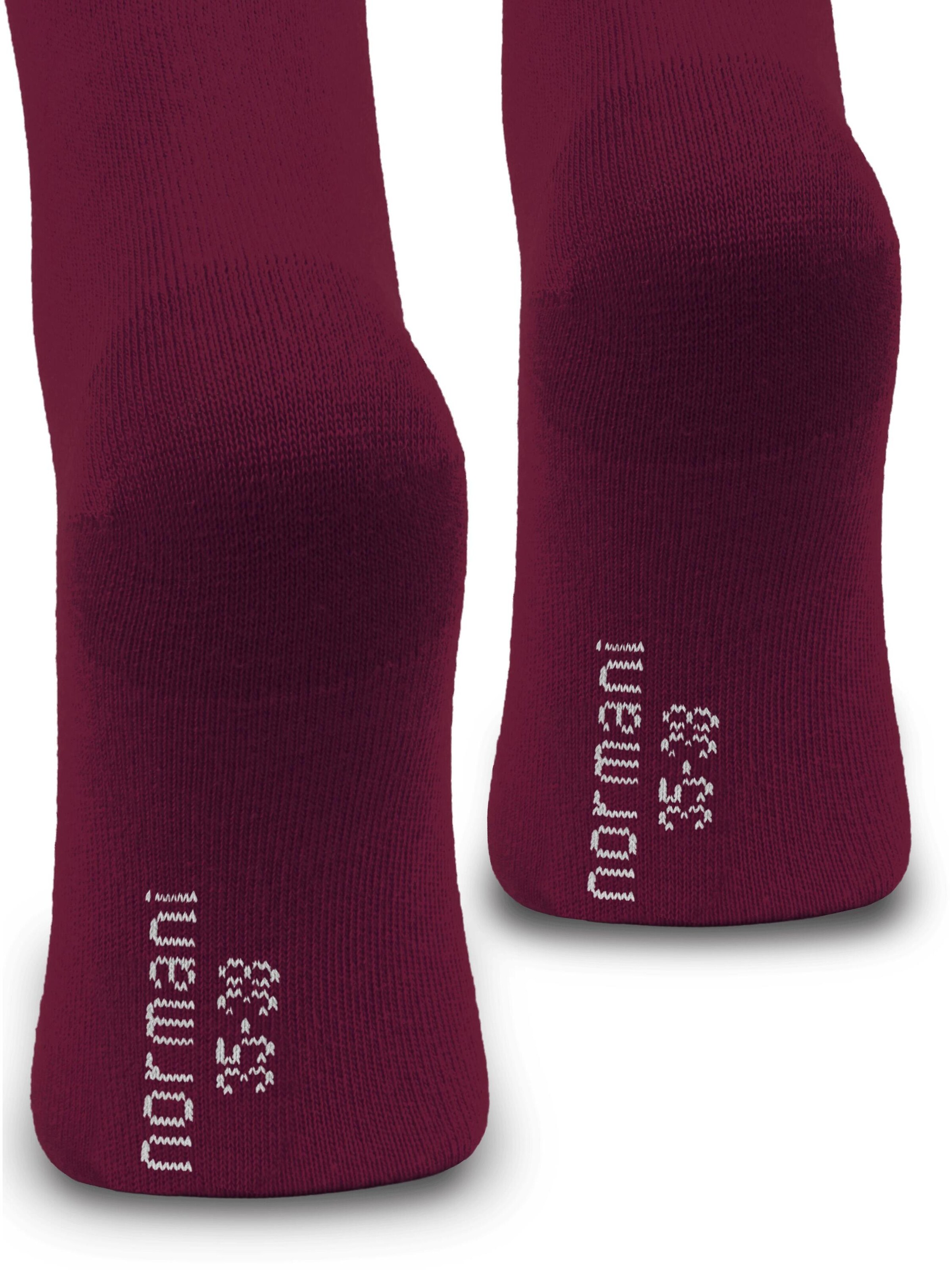 Chaussettes montantes normani en rouge