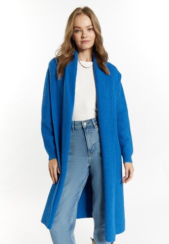 Cardigan IZIA en bleu : devant