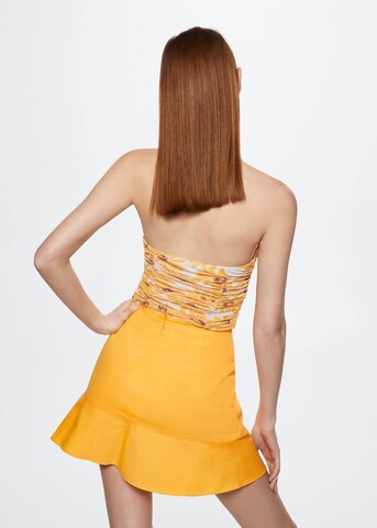 MANGO Skirt 'Zebri' in Yellow