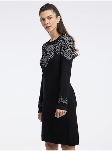 Orsay Knitted dress in Black: front