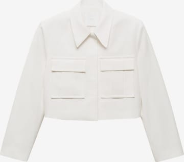 Veste mi-saison 'Lugo' MANGO en blanc : devant