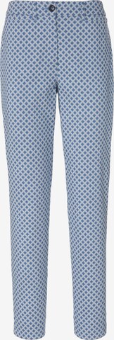 Basler Skinny Chino Pants in Blue: front