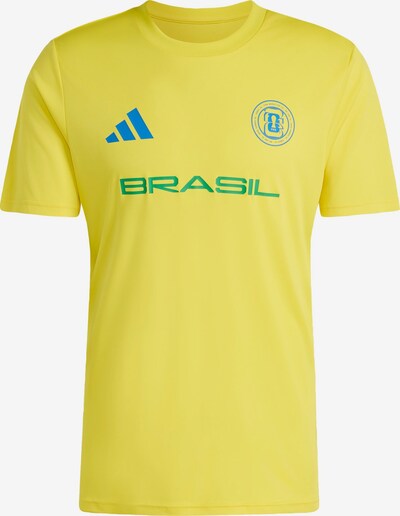ADIDAS PERFORMANCE Jersey 'FIFA Fussball-Weltmeisterschaft 26™ Brasilien' in XS-S in Azure / Yellow / Grass green, Item view