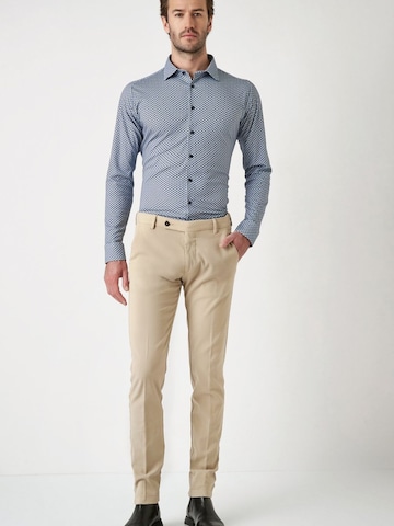 DESOTO Slim fit Overhemd in Blauw