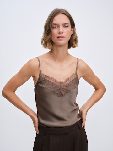 Haut The Set en marron : devant