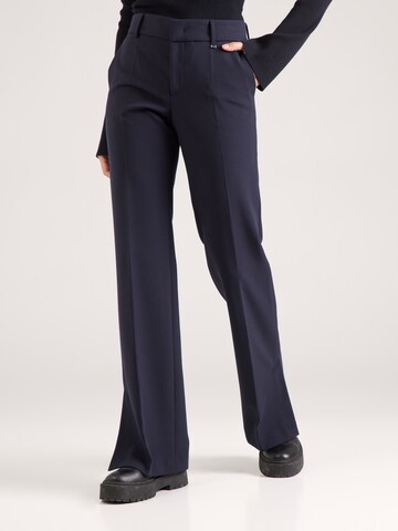 BOGNER Boot cut Pleat-front trousers 'JODY' in Blue: front