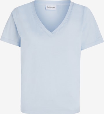 T-shirt Calvin Klein en bleu : devant