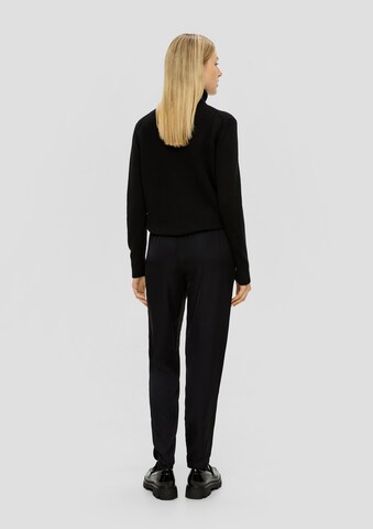 s.Oliver Tapered Broek in Zwart