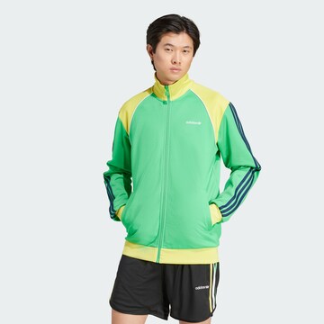 ADIDAS ORIGINALS Sweatjacke 'Track' in Grün: Vorderseite