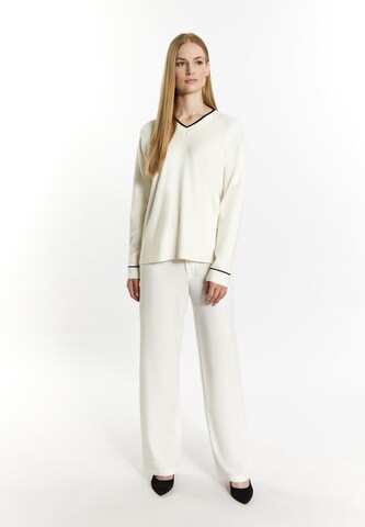 DreiMaster Klassik Sweater in White