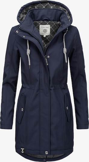 Cappotto funzionale Peak Time di colore blu scuro, Visualizzazione prodotti