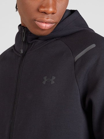 Jachetă  fleece funcțională 'Unstoppable' de la UNDER ARMOUR pe negru