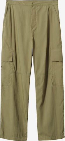 Effilé Pantalon cargo 'Oli' MANGO en vert : devant