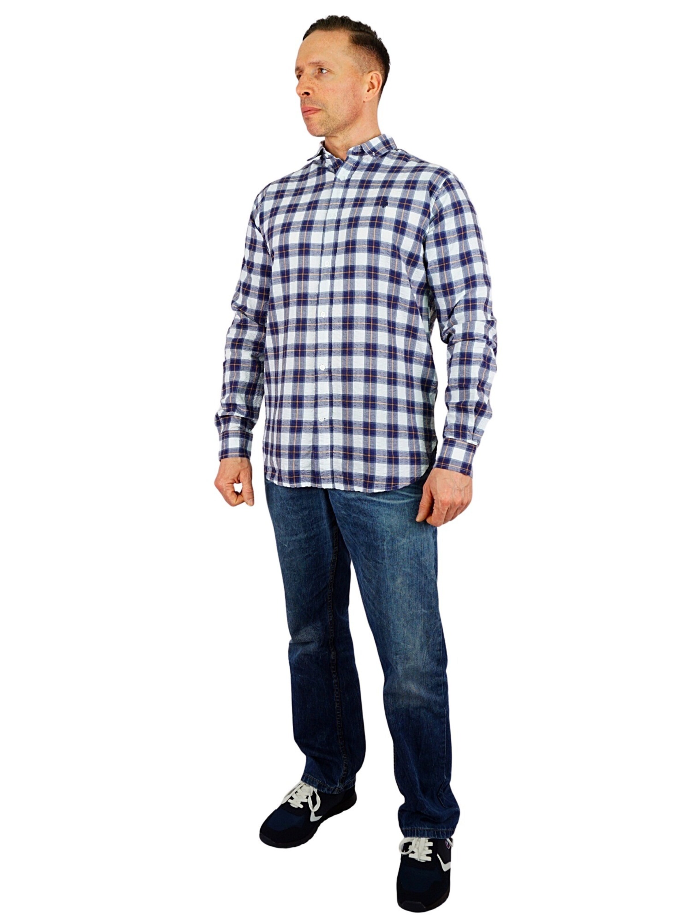 Fit confort Chemise U.S. POLO ASSN. en bleu