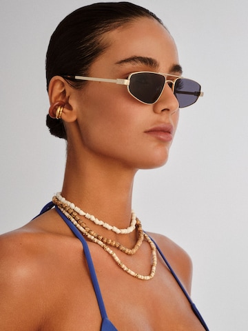 LE SPECS Okulary przeciwsłoneczne 'TREASURE' w kolorze złoty