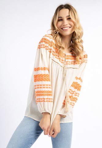 IZIA Blouse in Orange: front