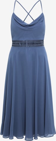 Robe de cocktail Vera Mont en bleu : devant