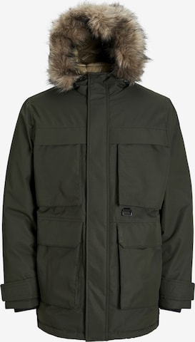Parka mi-saison 'JJStar' JACK & JONES en vert : devant