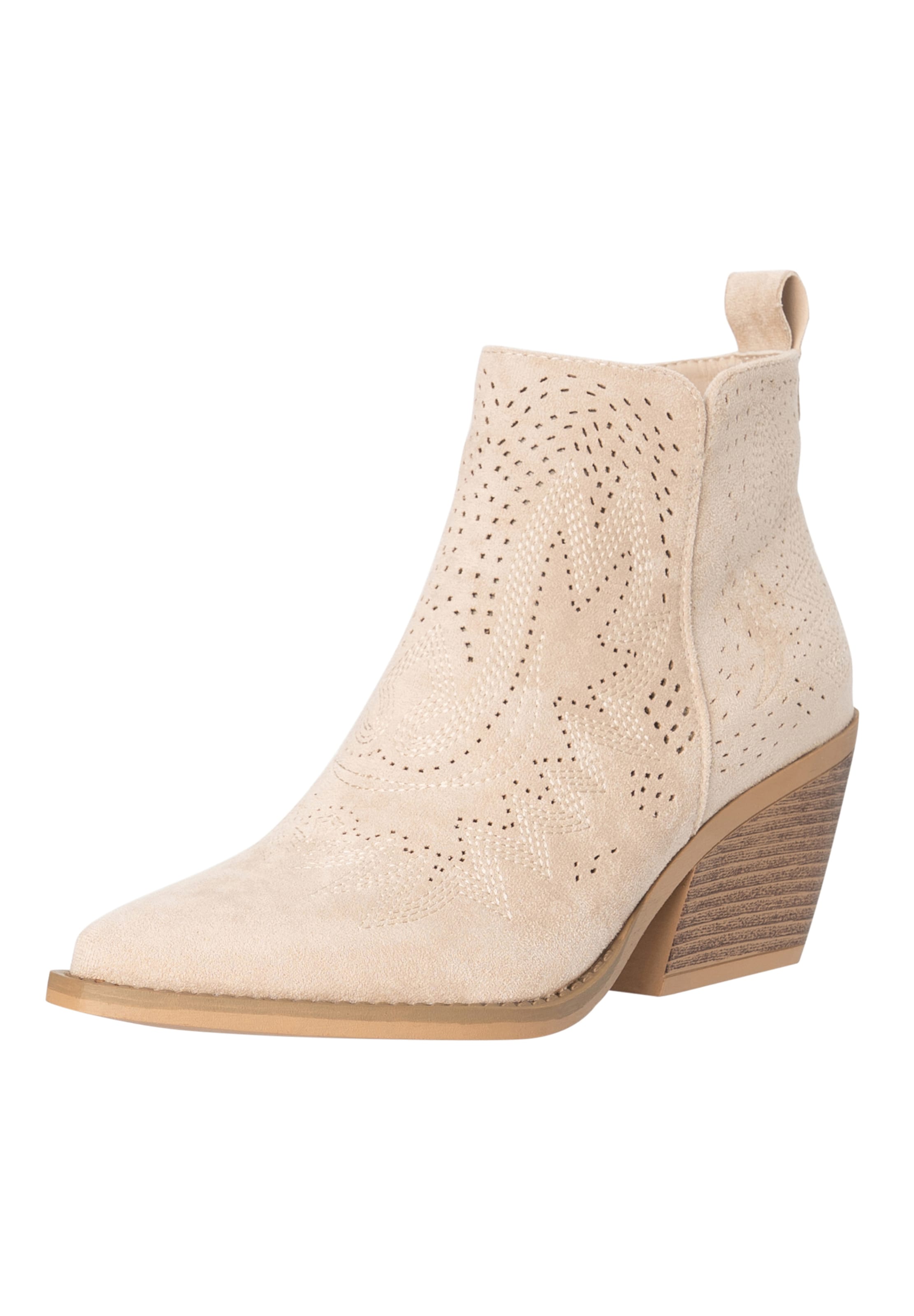 Salinyang Ankle Boots in Beige: Vorderseite