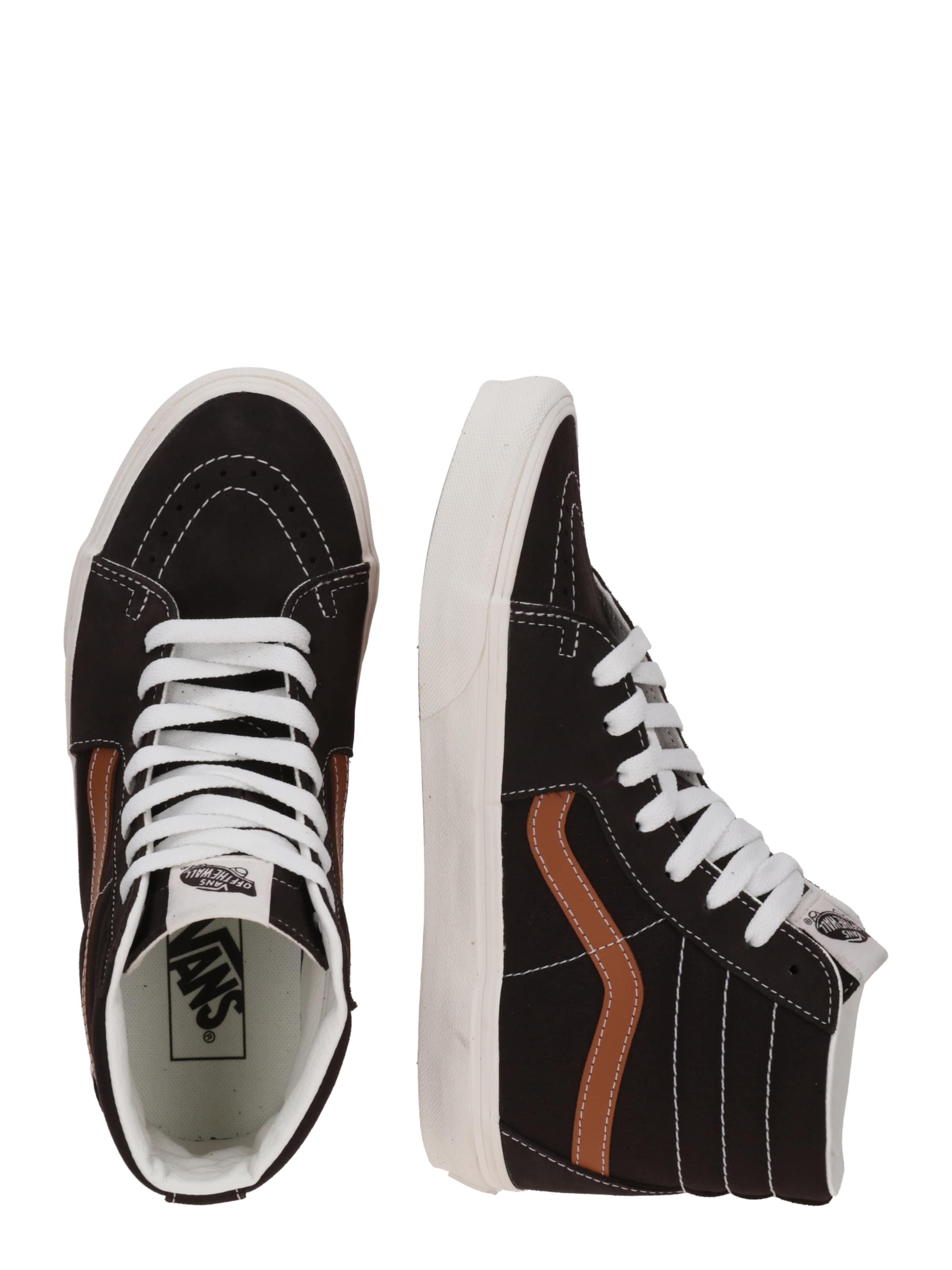 VANS Кроссовки на платформе 'SK8-HI' в Коричневый: сбоку