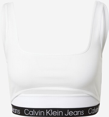 Calvin Klein Jeans Top 'MILANO' in Weiß: predná strana