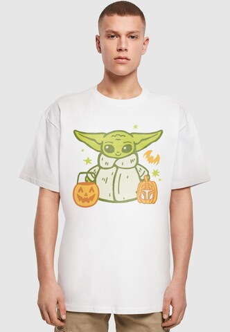 T-Shirt 'Star Wars - Grogu Halloween Trick Or Treat ' ABSOLUTE CULT en blanc : devant