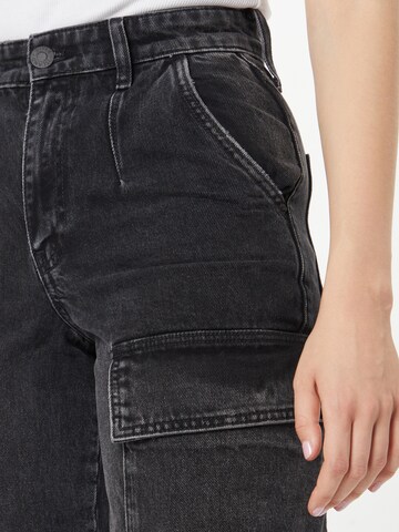 River Island Tapered Cargojeans i sort