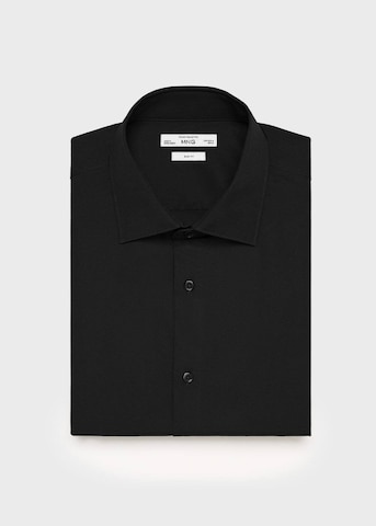 MANGO MAN Slim fit Business Shirt 'Emotion' in Black