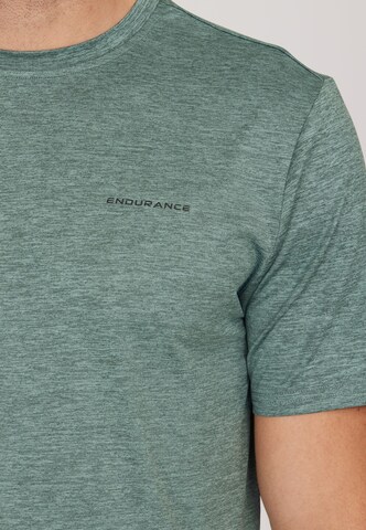 ENDURANCE Klasický střih Funkční tričko 'Mell' – zelená