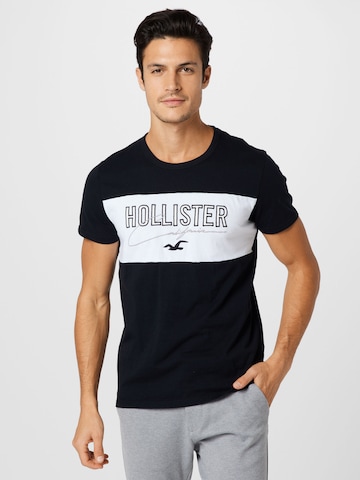 Tricou de la HOLLISTER pe negru: față