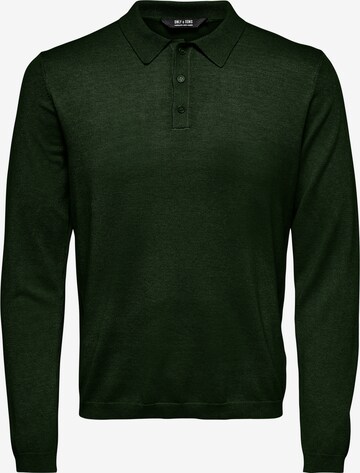 Only & Sons Пуловер 'WYLER' в зелено: отпред