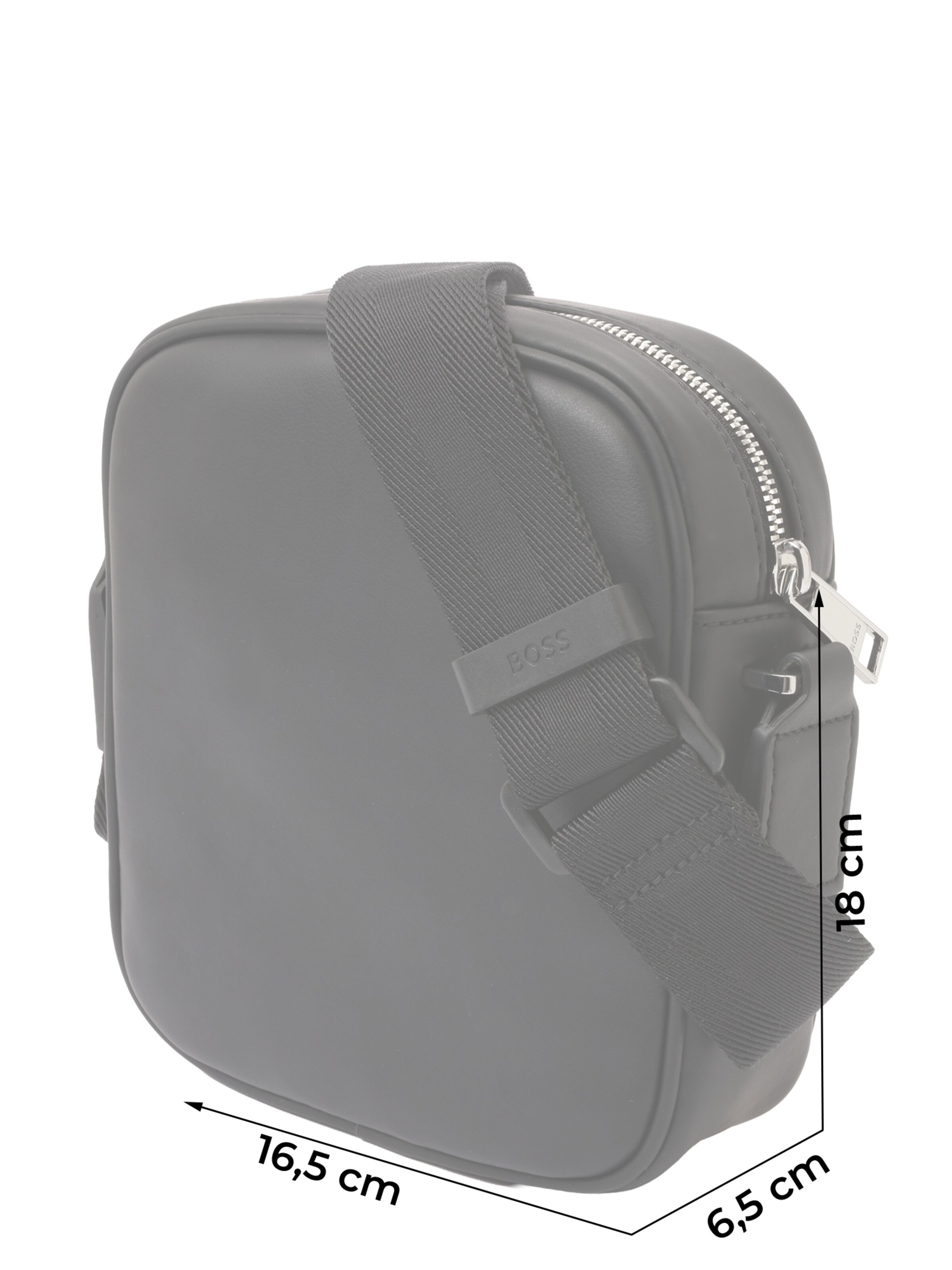 BOSS - Mala de ombro 'Ray' em preto