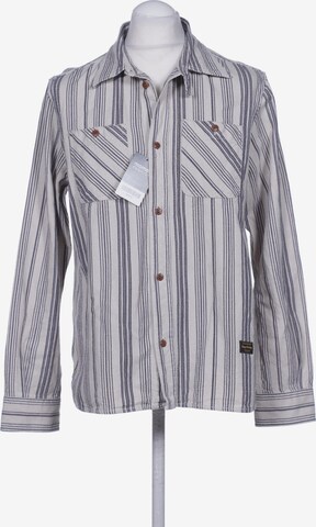 Kings Of Indigo Button Up Shirt in L in Beige: front