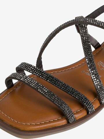 TAMARIS Strap sandal in Black