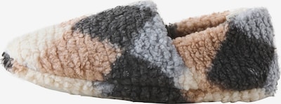 Next Hausschuh in hellbraun / grau / schwarz / wollweiß, Produktansicht
