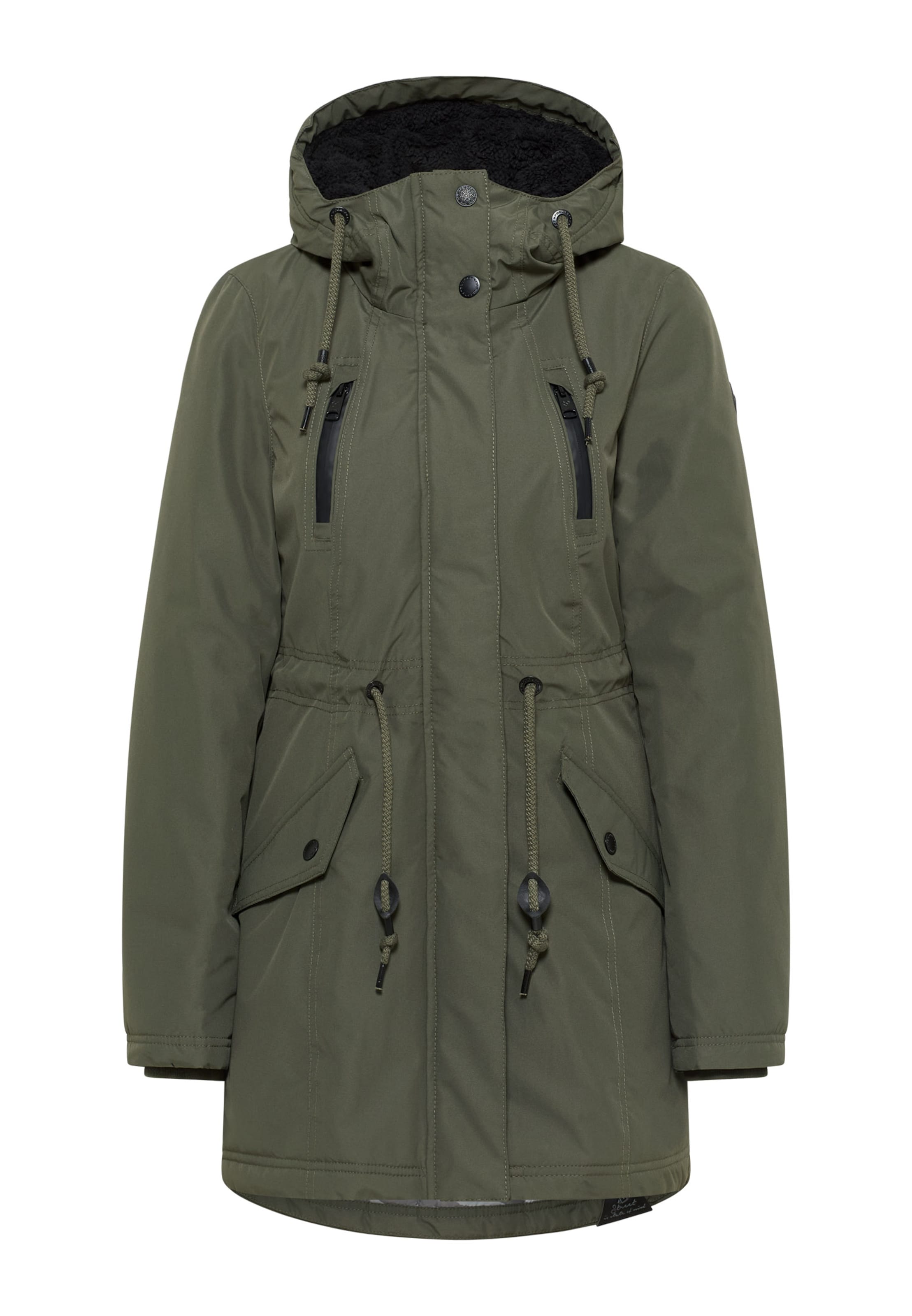 Parka mi-saison Ragwear en vert : devant