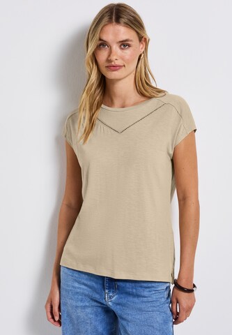 STREET ONE T-Shirt in Beige: Vorderseite