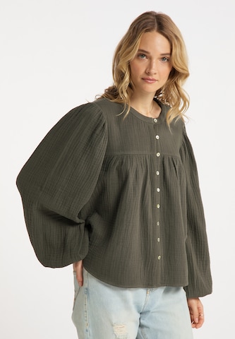 DreiMaster Vintage Bluse i grøn: forside
