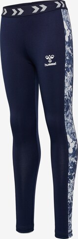 Hummel Skinny Sporthose 'Nanna' in Blau