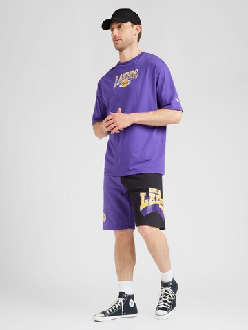 NEW ERA Tričko 'NBA CHAMPIONSHIP' – fialová