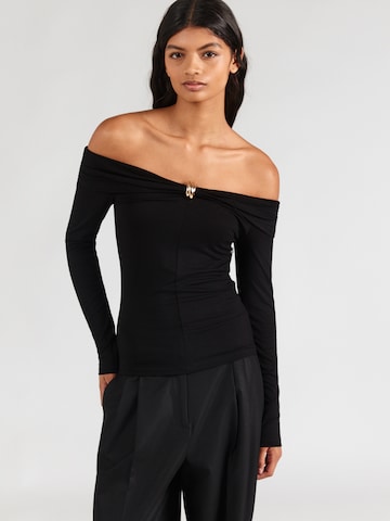 T-shirt 'Dita' ABOUT YOU en noir : devant