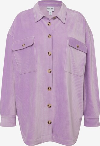 Coupe regular Chemise Studio Untold en violet : devant